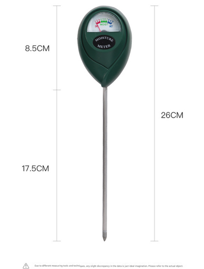 2 Pcs White Soil Moisture Meter - Accurate Plant Water Monitor for Garden & Potted Plants, No Batteries Needed