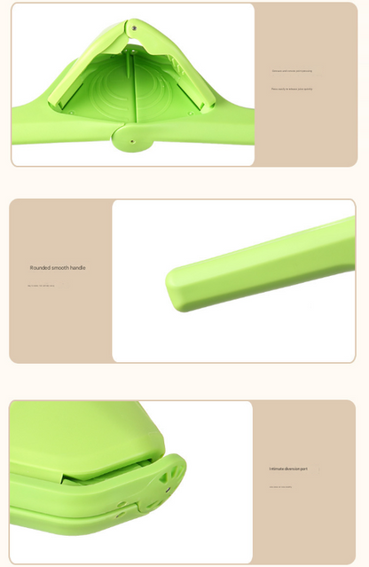 3 Pcs Yellow Easy-Squeeze Manual Citrus Juicer - Durable Lemon & Orange Squeezer with Pour Spout, Food-Grade PP