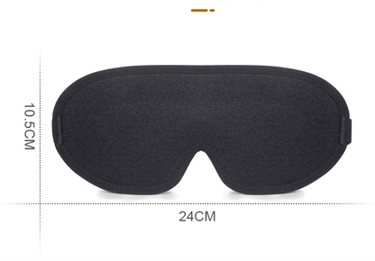 Grey Set of 2 3D Contoured Sleep Eye Masks - Total Blackout Memory Foam Blindfold with Lycra