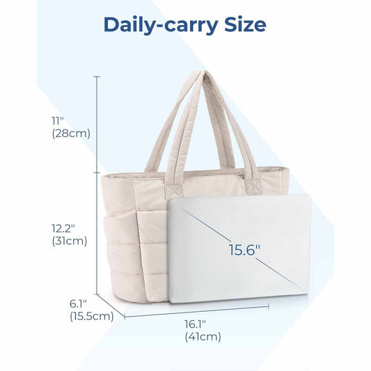 Light Purple Large Capacity Nylon Tote Bag for Women - Fashionable Travel Shoulder & Crossbody Handbag