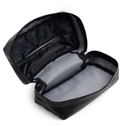 White Universal Leather Car Tissue Box Holder - Visor, Armrest & Seat Back Mount