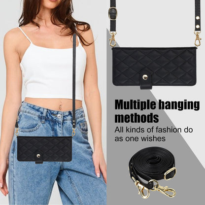 Galaxy Z Fold5 Multi-Functional Leather Wallet Case for Samsung Z Fold Series - Crossbody with Pen Slot, Quilted Design Pen Not Included