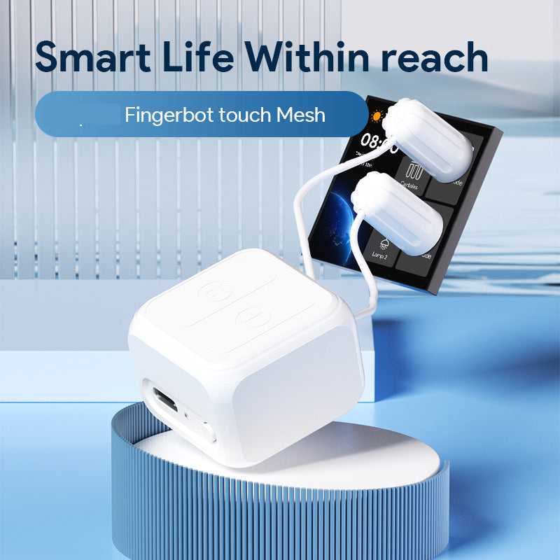 Touchscreen Finger Robot - Dual-Control Bluetooth Smart Screen Clicker with Timer