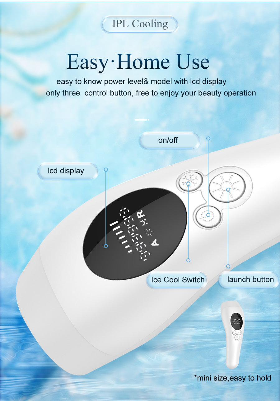 Grey Light Spot Beauty Hair Removal Device - Smooth Skin Solution
