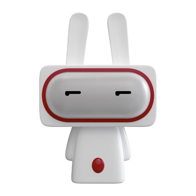 Squinting Cute Bobi Rabbit LED Night Light for Kids - USB Rechargeable