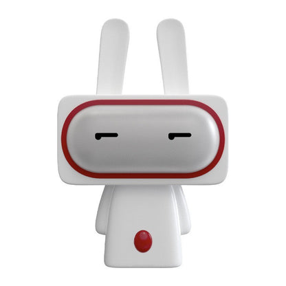 Squinting Cute Bobi Rabbit LED Night Light for Kids - USB Rechargeable