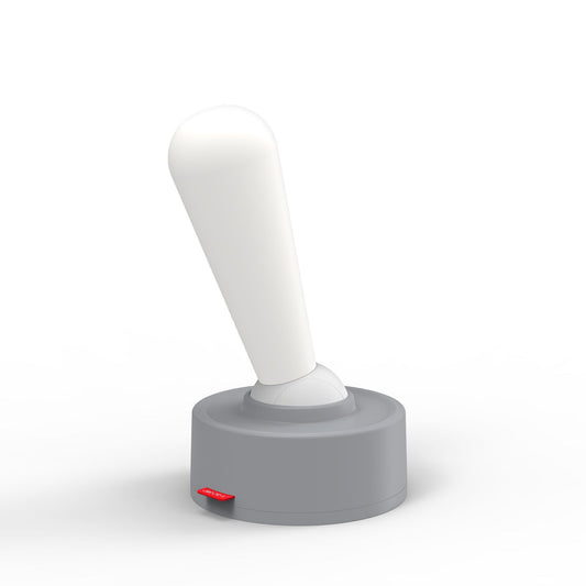 Grey Vintage Toggle Rechargeable Night Light - Minimalist Bedside Ambiance