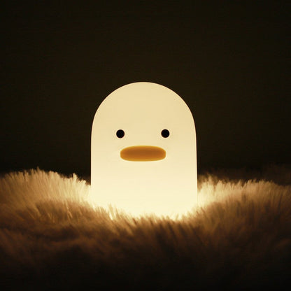 Ducky Silicone Tap-Tap LED Night Light - Rechargeable Sleep Companion