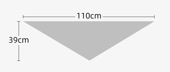 2-Piece Dark Grey Coffee Elegant Wool Blend Triangle Scarf - Luxurious Knit Shawl for Women (39 x 110cm)