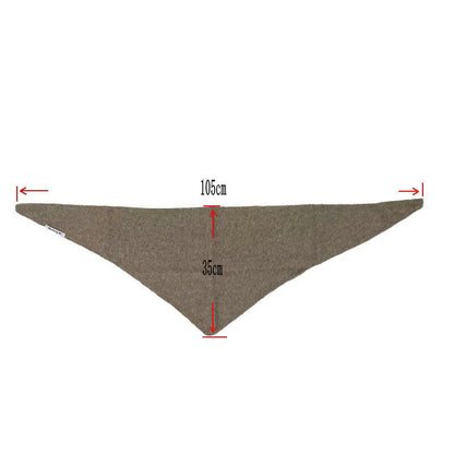 Red Chic Wool Blend Knit Triangle Scarf - Versatile & Warm Fashion Accessory - 105 x 35cm