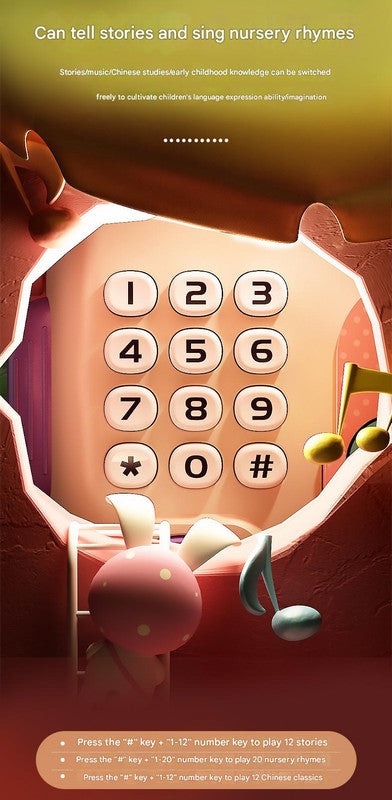 Interactive Kids' Piggy Bank Safe with Music, Stories & Password Lock(blue)