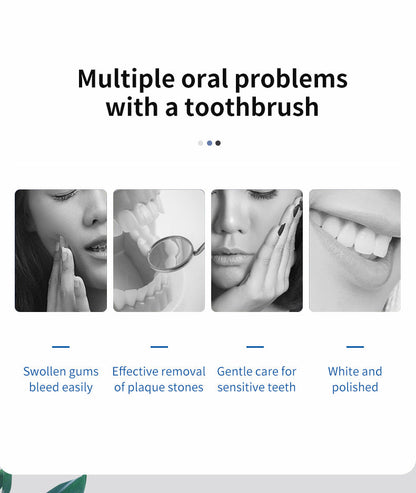 Professional Sonic Electric Toothbrush - 5 Modes, 40000 VPM, 180-Day Battery, IPX7 Waterproof with 4 Brush Heads(black)