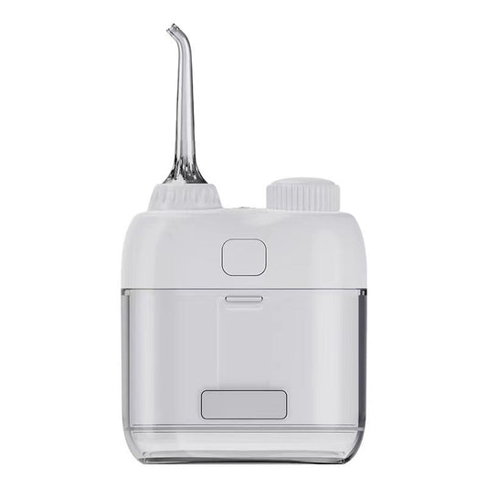 Ultra-Compact Mini Portable Water Flosser - IPX7 Waterproof, USB Rechargeable with Retractable Nozzle(white)
