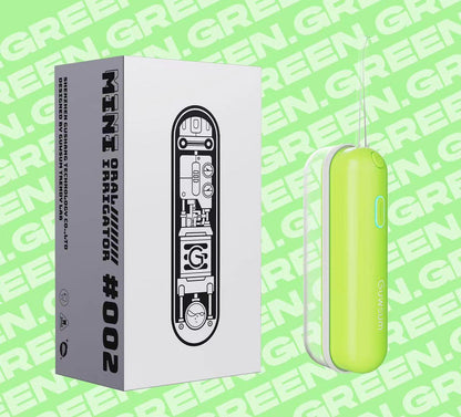 Mini Portable Oral Irrigator - IPX68 Waterproof, UV Sterilization, 3 Modes, Magnetic Charging(Green)