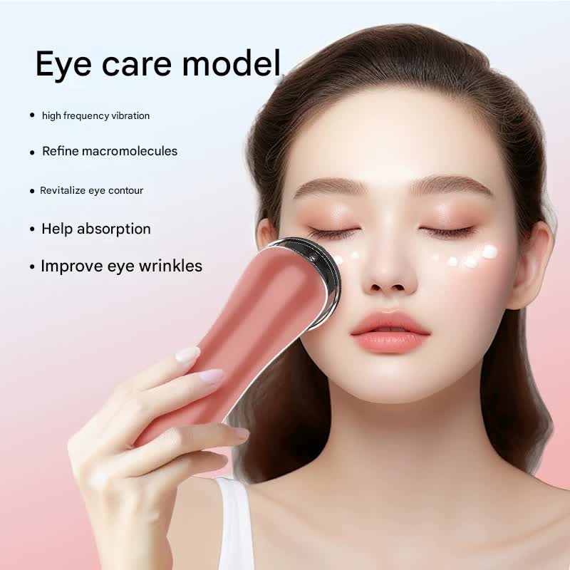 4-in-1 Facial Beauty Device - LED Light Therapy, Warm Lifting, Ion Cleansing & Eye Care(gold)