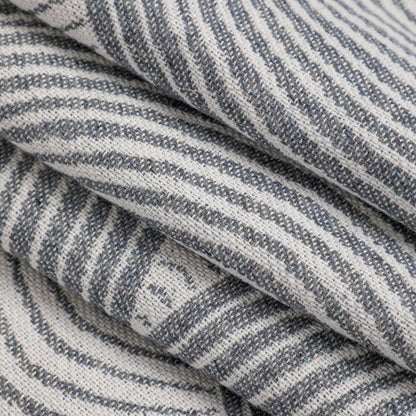 Grey Geometric Print Cape - Cozy Knit Poncho for Women (165x130cm)