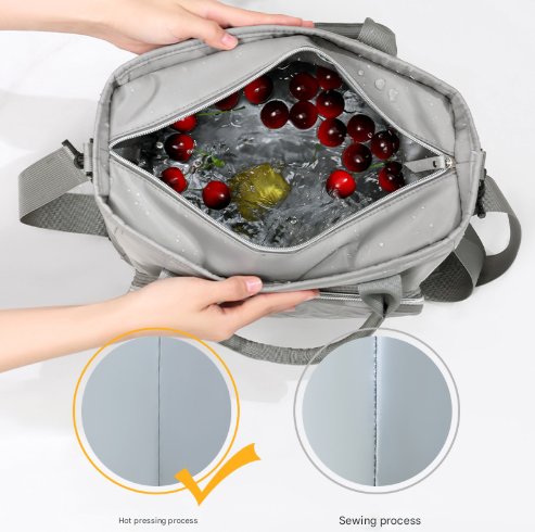 Purple Chic Insulated Lunch Tote Bag - 11L Large Capacity Cooler for Work, Picnic & Travel - Durable Oxford Fabric