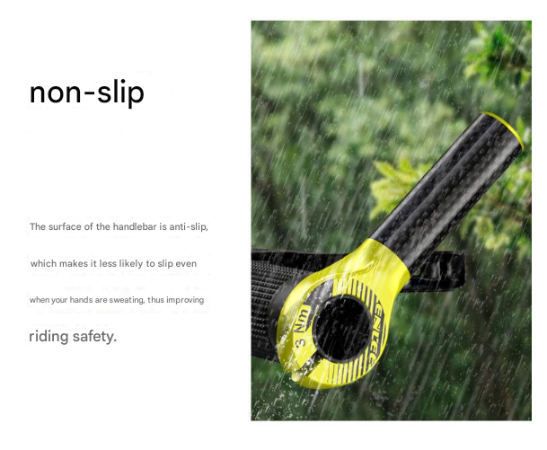 Black and Light Green Ultralight Carbon Fiber Bicycle Bar Ends - Ergonomic Anti-Slip Grips for MTB & Hybrid Bikes (22.2mm)