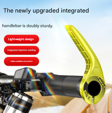 Pink Ultralight Ergonomic Bike Bar Ends - High-Strength Composite Horn Grips (22.2mm)