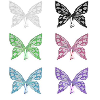Pink Sparkling Fairy Wings - Lightweight Glitter Butterfly Costume Accessory for Kids & Adults
