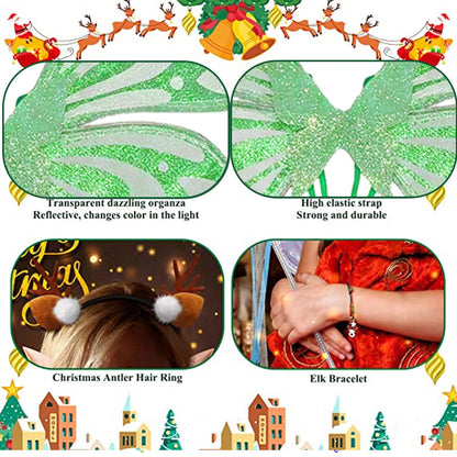 Purple Sparkling Fairy Wings - Lightweight Glitter Butterfly Costume Accessory for Kids & Adults