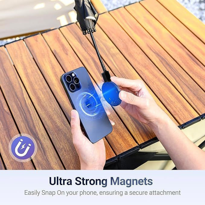 Pink Magnetic Phone Umbrella Sun Shade - Clear Outdoor Screen Visor, Anti-Glare Mini Parasol for iPhone