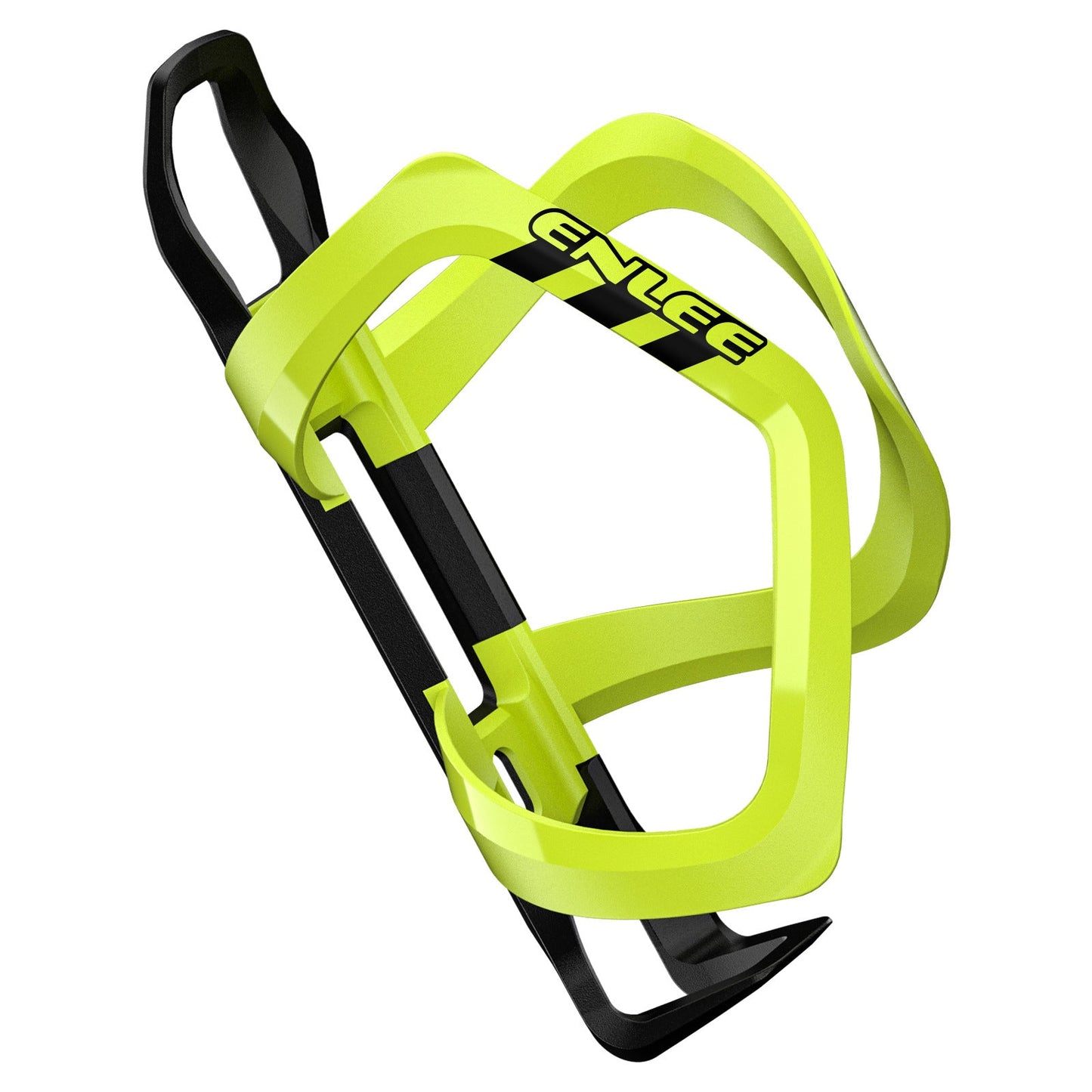 Fluorescent Yellow Ultra Lightweight Road & Mountain Bike Water Bottle Cage - 39g Polycarbonate + Glass Fiber, Fits Most Bottles