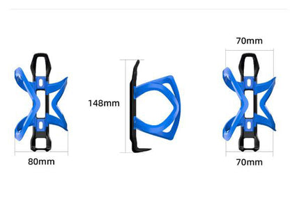 Fluorescent Yellow Ultra Lightweight Road & Mountain Bike Water Bottle Cage - 39g Polycarbonate + Glass Fiber, Fits Most Bottles