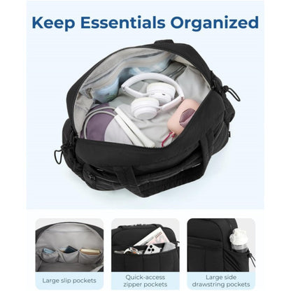 Pink Spacious Travel Duffel Bag - Large Capacity Sports & Fitness Tote with Toiletry Bag, Compartments & Single Shoulder Strap