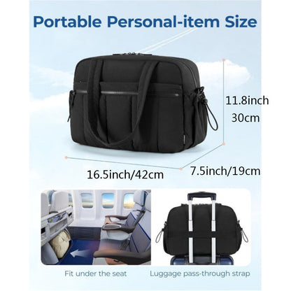 Green Spacious Travel Duffel Bag - Large Capacity Sports & Fitness Tote with Toiletry Bag, Compartments & Single Shoulder Strap