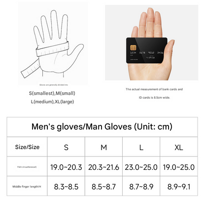 L Brown Premium Men's Genuine Sheepskin Leather Driving & Cycling Gloves