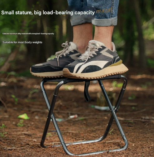 Big Blue Ultralight Portable Folding Camping Stool - Compact Aluminum Chair for Hiking, Fishing & Outdoor Events