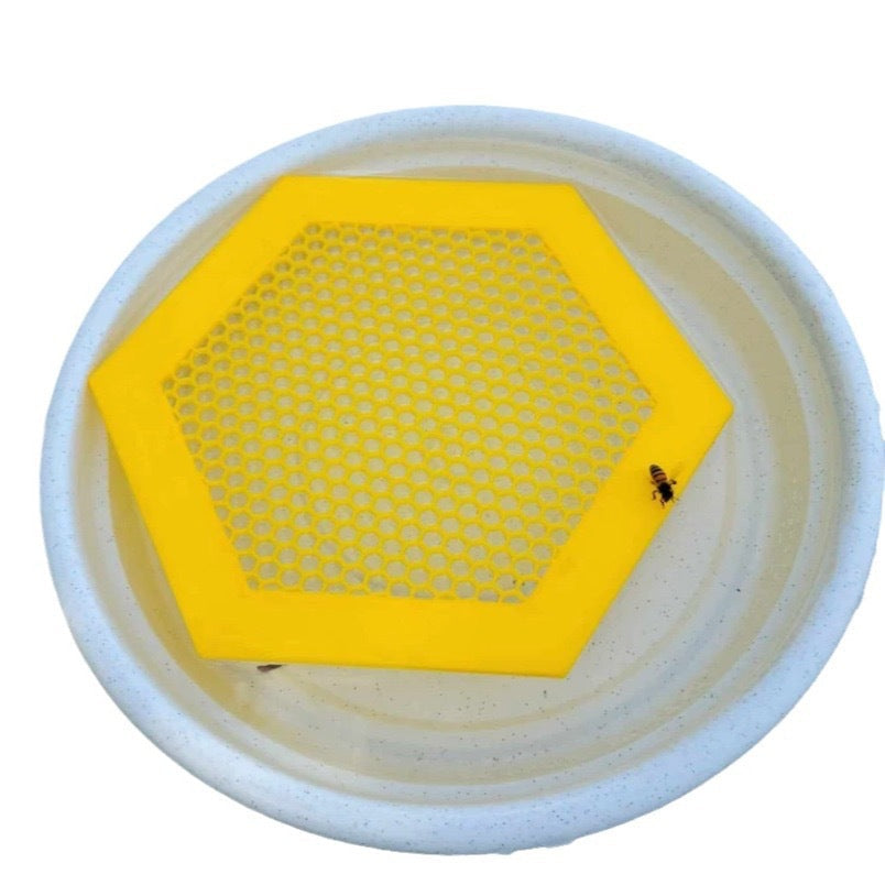 2PCS S 180x160x3mm Yellow Floating Bee Saver Waterer - Safe Drinking Platform for Garden Ponds & Bird Baths