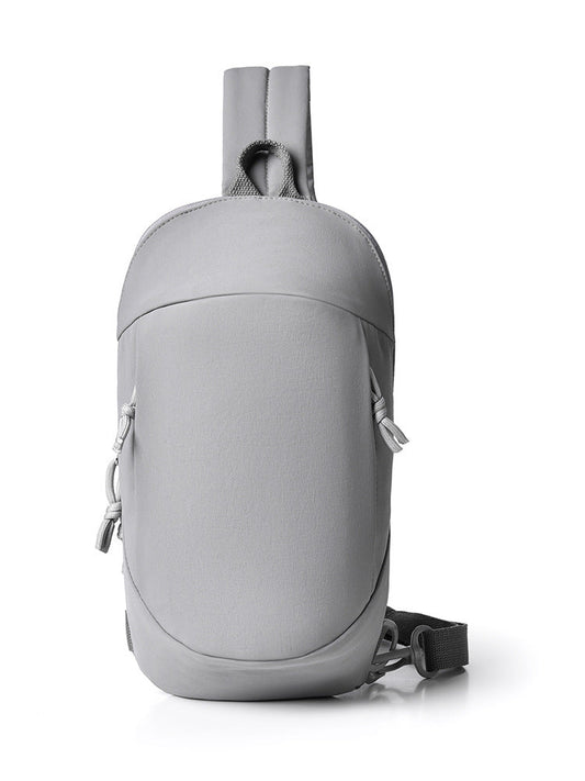 Grey Minimalist Anti-Theft Sling Bag for Men & Women - Water-Resistant Crossbody Chest Pack, Fits 9.7-inch Tablet