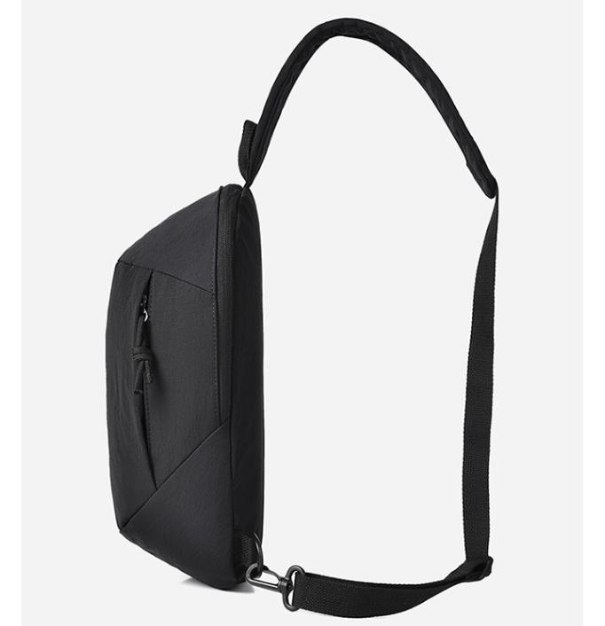 Grey Minimalist Anti-Theft Sling Bag for Men & Women - Water-Resistant Crossbody Chest Pack, Fits 9.7-inch Tablet