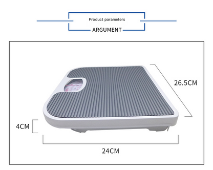 Dark Gray Classic Mechanical Bathroom Scale - Battery-Free Analog Body Weight Scale with Non-Slip Platform