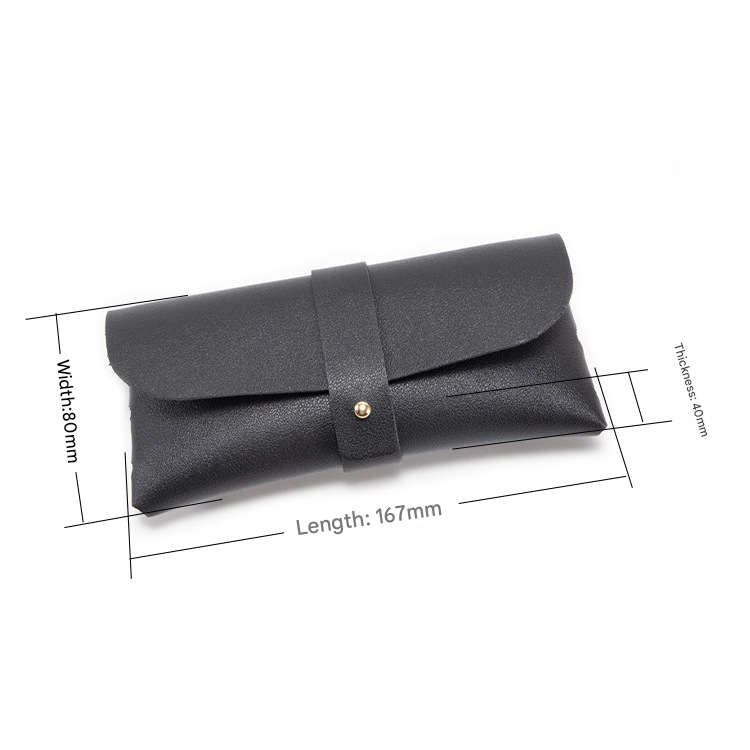 3-Pieces Yellow Chic & Sleek PU Leather Soft Eyeglass Case - Protective Pouch for Sunglasses & Reading Glasses