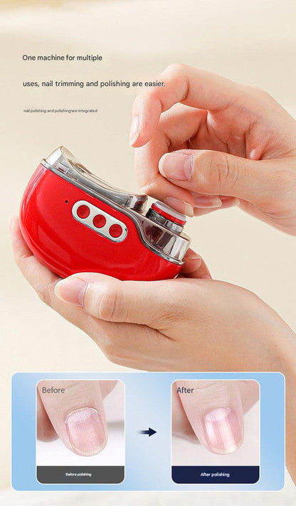 4-in-1 Electric Nail Care Device - Clipper, Grinder, Polisher & UV Sterilizer with Multiple Modes(blue)