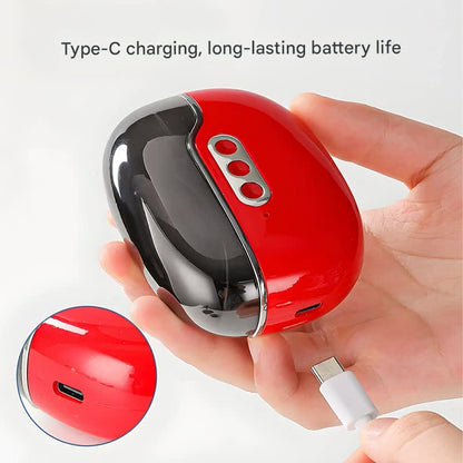 4-in-1 Electric Nail Care Device - Clipper, Grinder, Polisher & UV Sterilizer with Multiple Modes(black)