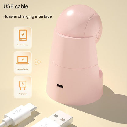 Two Mini Portable UV/LED Nail Lamp - Fast Curing, Adjustable Angle, 60s Timer, USB Rechargeable(pink)