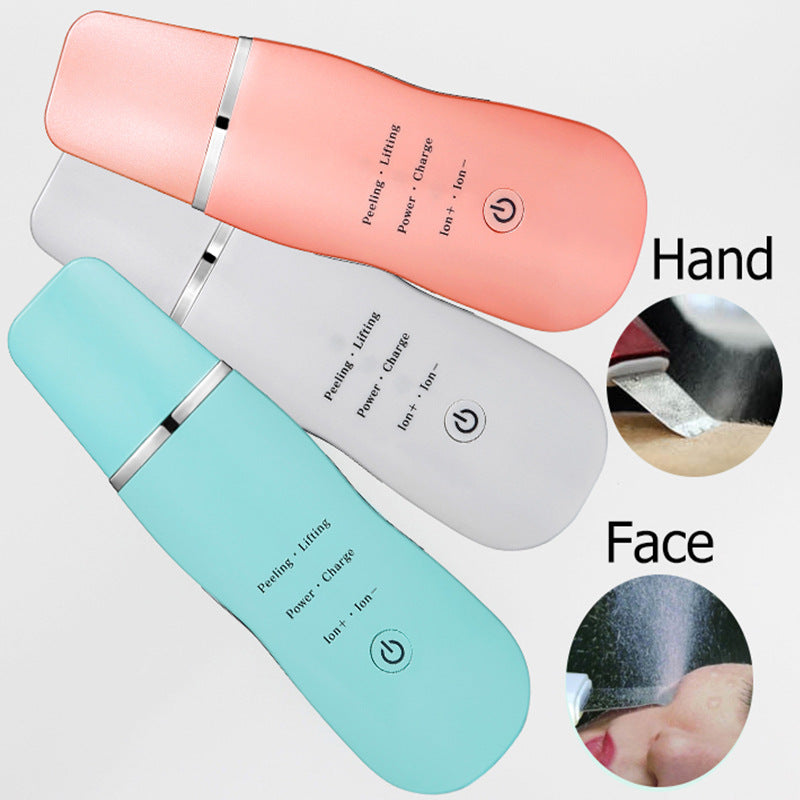 Ultrasonic Skin Scrubber - Deep Cleansing, Peeling, Lifting & Ion Infusion Facial Spatula(purple)