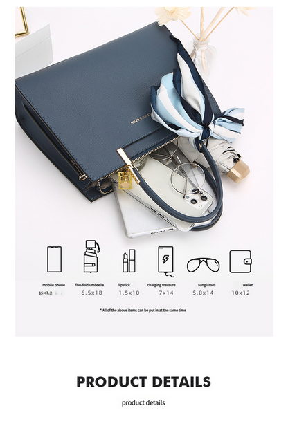 Fashionable Synthetic Leather Crossbody Bag with Detachable Scarf - Multiple Compartments for Daily Essentials(black)