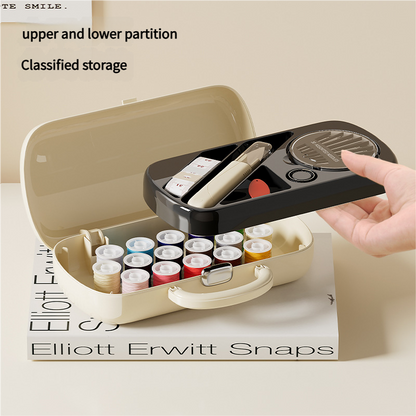 Complete Sewing Kit - Portable with Organized Compartments(green)