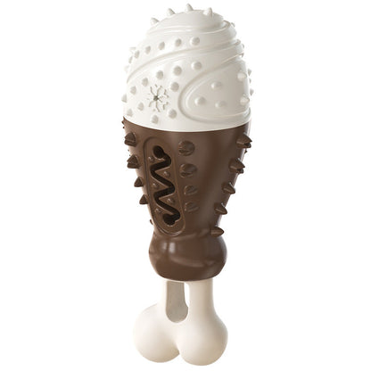 Multifunctional Dog Toy with Cooling, Dental Care & Floating Features(Chocolate color)