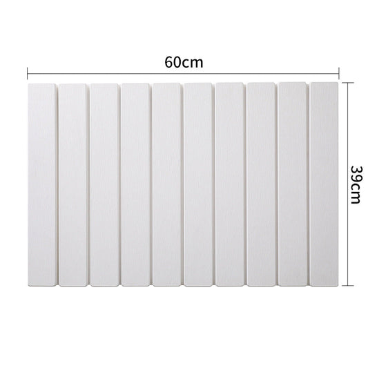 Collapsible Diatom Mud Bath Mat - Quick Dry, Non-Slip, Odor-Free Absorbent Pad(white)