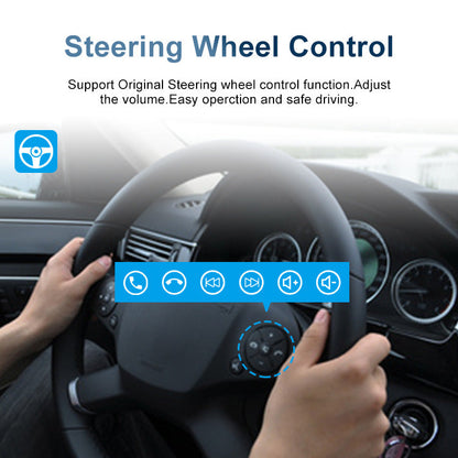 Universal 7-Inch Android Car Stereo GPS Navigator - QLED HD Touchscreen, 2GB RAM 32GB ROM, WiFi, Bluetooth 5.4, CarPlay & Mirror Link(black 7 inches)
