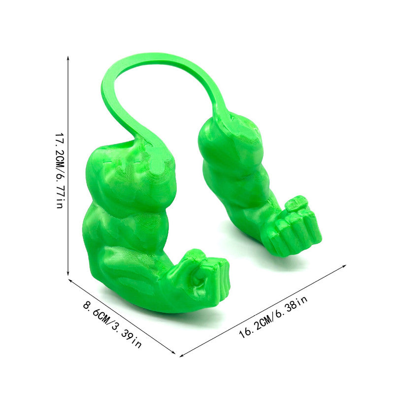 2pc Hilarious Muscle Arm Pet Costume Prop - Funny Novelty Arms for Cats & Small Dogs(green)