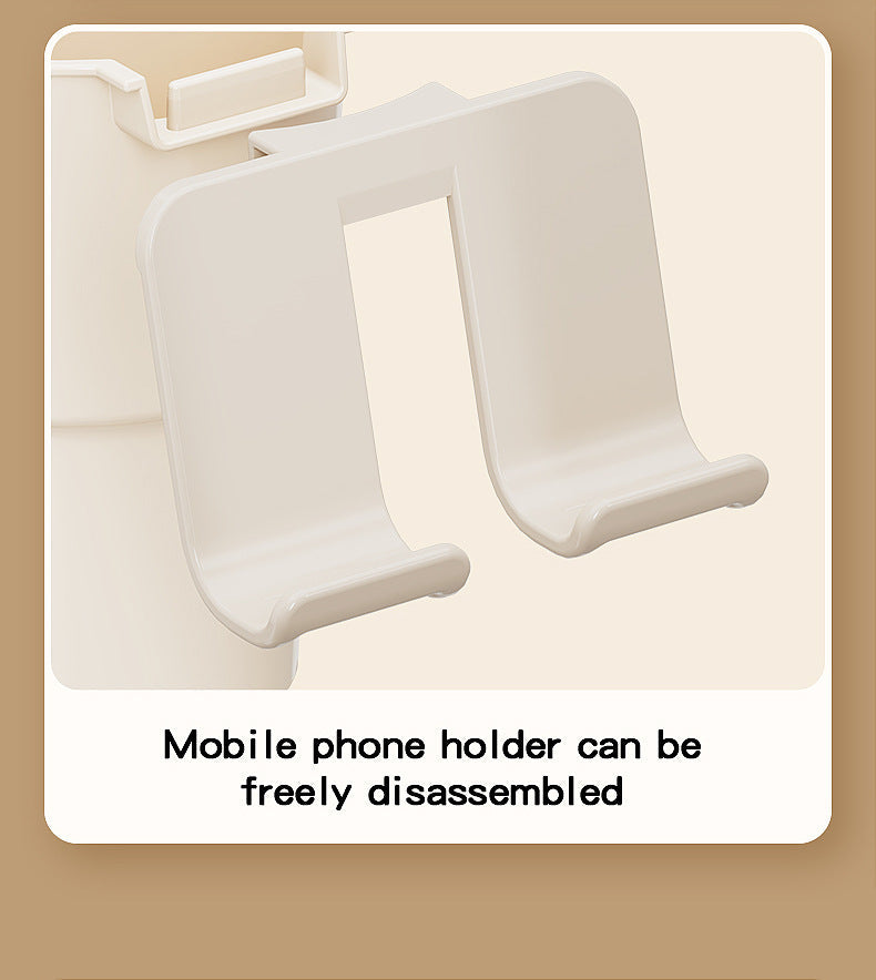 Multi-Purpose Anti-Spill Cup Holder with Suction Base & Detachable Phone Stand(blue)
