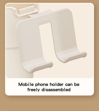 Multi-Purpose Anti-Spill Cup Holder with Suction Base & Detachable Phone Stand(blue)