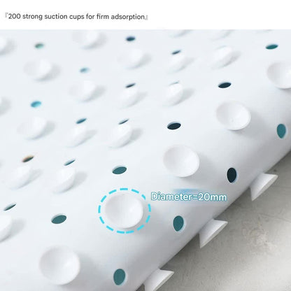 Non-Slip PVC Bath & Shower Mat with Suction Cups and Drainage Holes - Cartoon Ocean Theme(Submarine)